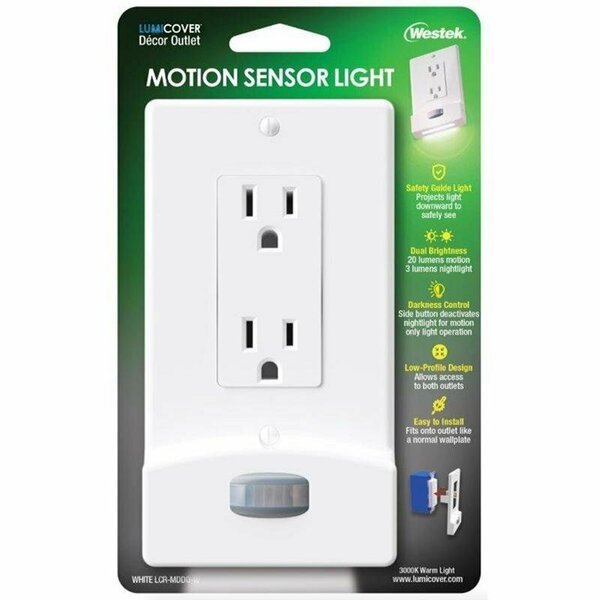 NGTLIGHTS WALL PLT WHITE 1G, Westek, Mfr#: LCR-MDDO-W